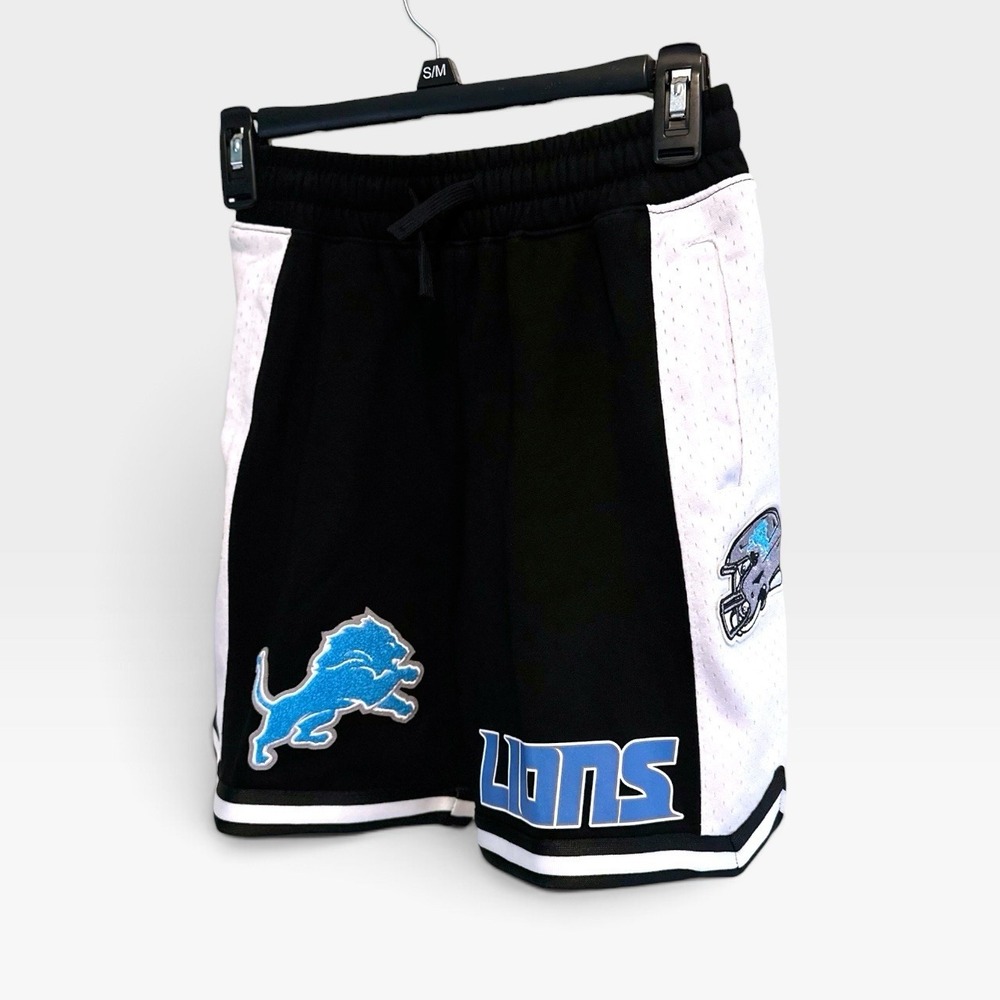 Pro Standard Detroit Lions NFL Shorts Boy Medium 10/12 Black Streetwear Football